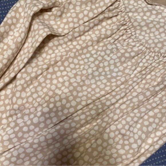 NWOT Skylar + Madison Side Slit Maxi Dress Khaki Print Size XS Never Worn - Picture 6 of 6